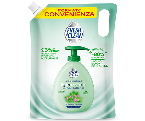 Fresh & Clean Sapone Liquido Disinfettante Ricarica 750 ml