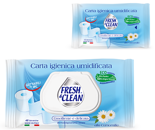 Fresh & clean salviette intime 12 pz - Profumerie Mediterraneo s.r.l.